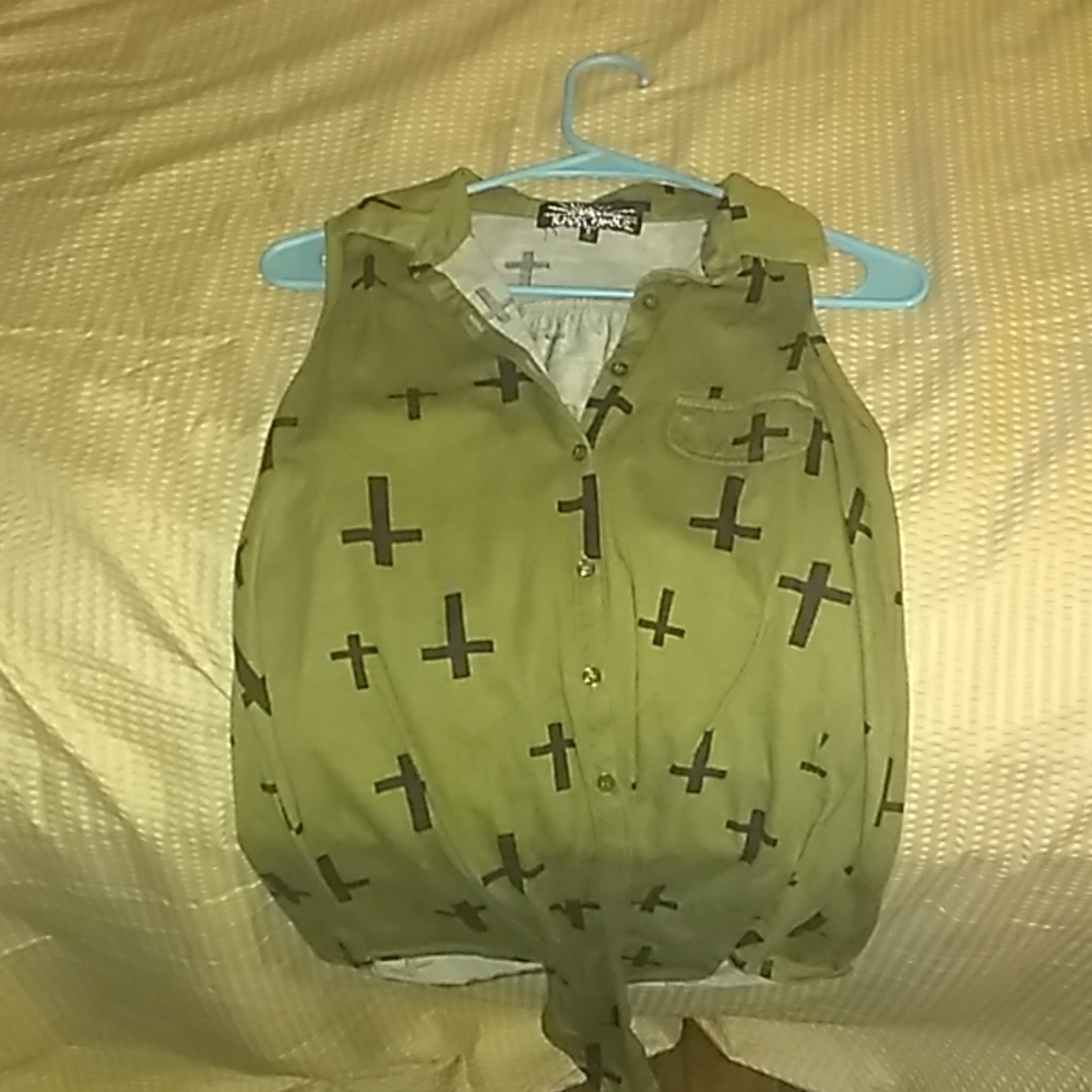 ✝️Army Green♀️ Sleeveless🎽